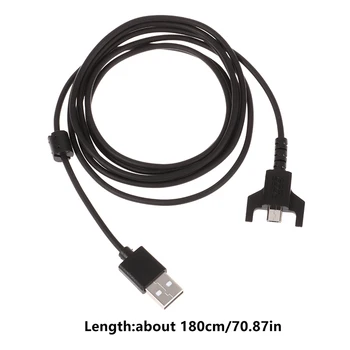 Patvarus USB įkrovimo kabelio pelės laidas LG žaidimų pelei G403 / G903 / G703 / G900 GPW ausinių kabeliui