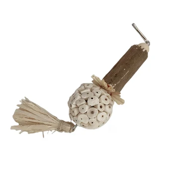 Paukščių žaislai Papūga Pašarai Kabantys žaislai Sola kamuoliukai su kukurūzų lukštais Kutai papūgoms Conures Žiurkėnai Šinšilos