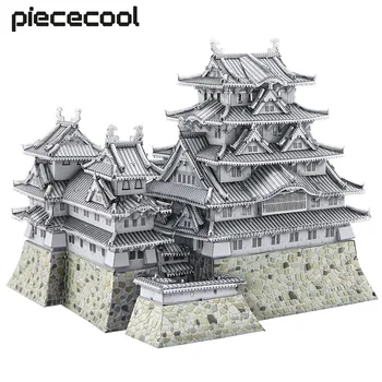Piececool modelių konstravimo rinkiniai Himeji-jo pilies dėlionė 3D metalas 