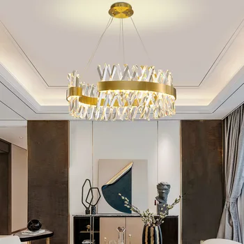 Post Modern Luxury Lustre Led Šviestuvas svetainei Miegamasis Hotel Gold Metal Hanglamp restoranas Sustabdyti šviesą
