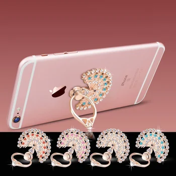 Prabangus 360 laipsnių metalinio deimantinio piršto žiedo laikiklio laikiklis, skirtas iPhone 13 12 11 XS Max XR 8 Plus, skirtas Samsung Galaxy S21 Plus