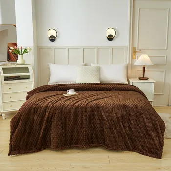Prabangus modernus grynas medvilninis pledas mesti antklodę megzta plona antklodė paprastas minkštas jaukus sofos užvalkalas namams ar kelionėms