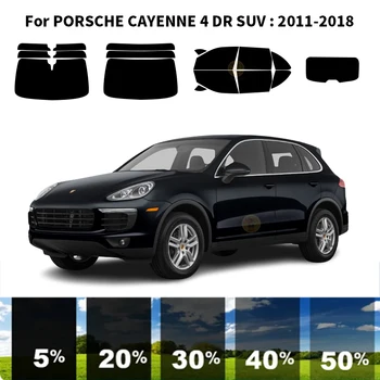 Precut nanokeramikos automobilis UV langų atspalvio rinkinys Automobilinė langų plėvelė PORSCHE CAYENNE 4 DR visureigiui 2011-2018