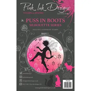 Puss in Boots 6 in X 8 Clear Stamp Set Silicone Seal Pasidaryk pats 