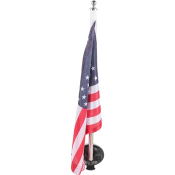 reguliuojamo automobilio vėliavos vėliavos stulpo siurbimo laikiklio laikiklis nerūdijančio plieno vėliavos stiebo laikiklis automobilio vėliavos stiebo stovas su vėliava
