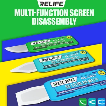 RELIFE RL-087 3in1 daugiafunkcinis itin plonas išardymo rinkinys mobiliojo telefono planšetiniam kompiuteriui Pry atidarymo taisymo įrankiai