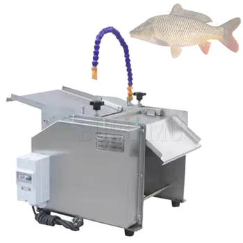 Restorano darbastalis Mažų žuvų kalmarų lupimo mašina Komercinis naudojimas Žuvies žievelė