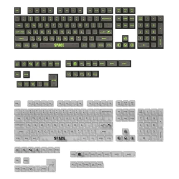 RGB foninio apšvietimo klavišų dangteliai MDA mechaniniam klaviatūros pritaikymui ANSI išdėstymas 132Keys klaviatūros klavišų dangtelio rinkinys dropship