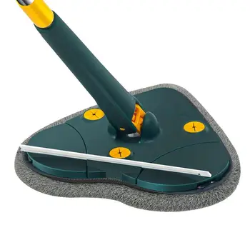 Rotaable Adjustable Cleaning Mop Microfiber Laisvų rankų įranga Spin Mop Išplečiami mikropluošto valymo įrankiai drėgnoms ir sausoms grindims