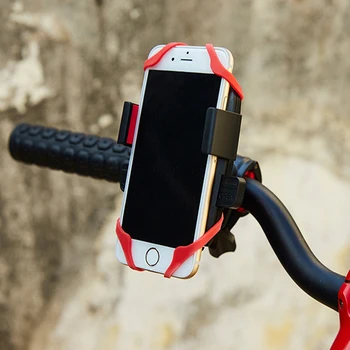 Rotatable Bike Phone laikiklis su dirželiu Savaime užsifiksuojantis smūgiams atsparus telefono laikiklis, skirtas važiuoti dviračiu