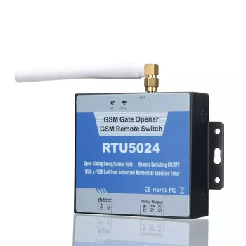 RTU5024 GSM vartų atidarytuvas Relės jungiklis Belaidis nuotolinio valdymo pultas Prieiga prie durų Ilga antena nemokamas skambutis 850/900/1800/1900MHz durų atidarytuvas