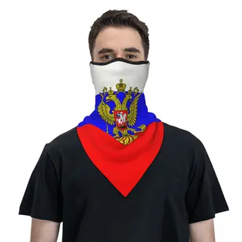 Rusijos vėliava Bandana Kaklas Gaiteris Vėjui atspari veido kaukė Šalikas Cover Vyrai Moterys Galvos juosta Vamzdis Balaklava