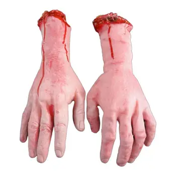 Scary Broken Hands Scary Marle With Blood Creepy Halloween Prop Horror Party tiekia marlę su krauju vampyrų makiažui