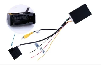 SCUMAXCON YX2216 RGB į AV kabelis automobilio atsarginei kamerai