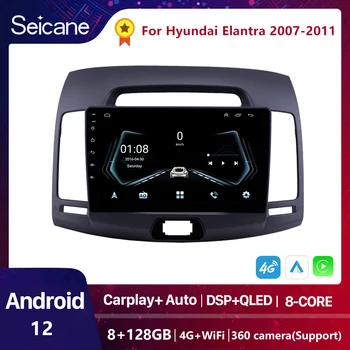 Seicane DSP automedijos grotuvas Android 10.0 2 Din GPS Autoradio Hyundai Elantra HD 2006 2007-2011 palaikymas SWC Carplay