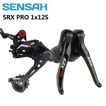 SENSAH SRX 1x12 Speed Road Bike Groupset 12 Speed R/L Shifter Clutch Derailleur 12V Trigger Shifter Lever Rear Harailleurs Set