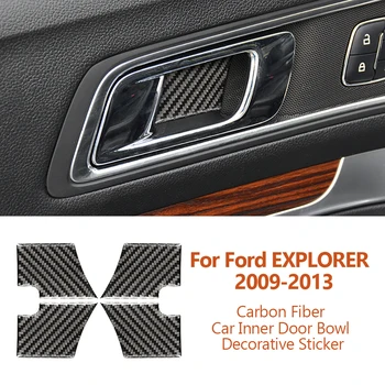 skirta Ford EXPLORER 2009-2013 Rankų darbo anglies pluošto automobilis Vidinių durų dubuo Dekoratyviniai lipdukai Automatinis interjero modifikavimas Accesorios