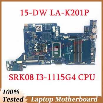 skirta HP 15-DW 15T-DW pagrindinei plokštei GPT52 LA-K201P su SRK08 i3-1115G4 CPU nešiojamojo kompiuterio pagrindine plokšte 100% visiškai išbandyta veikia gerai