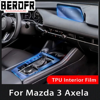 skirta Mazda 3 Axela 18-22 automobilių salonas Centrinė konsolė Skaidri TPU apsauginė plėvelė Apsauga nuo įbrėžimų Remonto plėvelė RHD priedas Refit