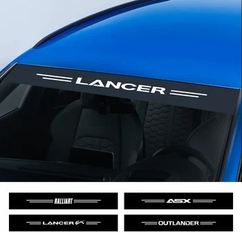 skirta Mitsubishi Lancer EX Outlander ASX Ralliart Competition Colt Delica Eclipse Evolution X Galant automobilio priekinio stiklo lipdukai