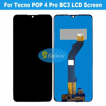 skirta Tecno Pop 4 Pro POP 4 Pro BC3 LCD ekrano jutiklinio ekrano skaitmeninimo įrenginio surinkimui