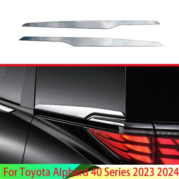 skirta Toyota Alphard Vellfire 40 serijai 2023 2024 ABS Chrome šoninių durų galinio vaizdo lango spoilerio dangtelio apdaila Įdėklas Garnyro rėmelis