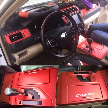 skirta Toyota Camry XV50 2012-2016 Interjeras Centrinis valdymo pultas Durų rankena 5DCarbon pluošto lipdukai Decals Automobilio stilius Priedas
