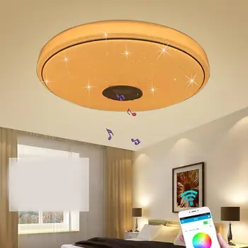 Smart LED lempa Muzika Lubų šviestuvas 170-265V RGB su 