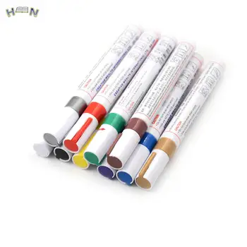 SP110 vandeniui atsparus žymėjimo rašiklis padangų metalo paviršiaus remontas dažų rašikliai spalvoti dažai žymeklio rašiklis 10 spalvų
