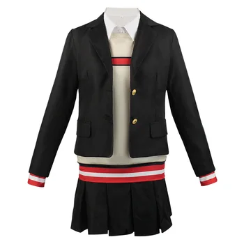 Ssss.dynazenon Yume Minami Cosplay kostiumas Mokyklos uniforminis sijonas Apranga Anime Helovinas Kasdienis drabužių švarkas Sijonas