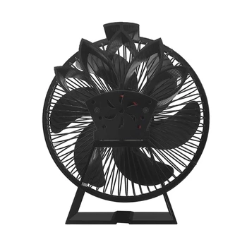 Stilingi dizainai Šiluma varomas krosnies ventiliatorius malkoms krosnelei Savarankiškai generuojantis ventiliatorius Dropship