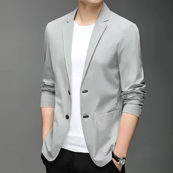 Summer Spring Shield Mens Blazer Jacket 2023 New Arrivals Men Business Casual Classic Luxury Suit Coat Male Thin Blazers
