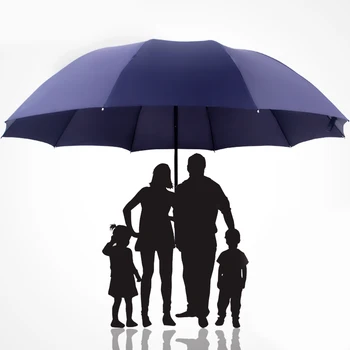 Super didelis sulankstomas skėtis Lietus Moterys Vėjui atsparus saulėtas ir lietingas Paragvajus Vyriški dvigubi visos šeimos skėčiai