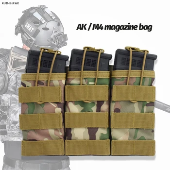Taktinis krepšys Medžioklės molle liemenė Vienvietis/Dvigubas/Trivietis šautuvas Atviras viršutinis žurnalo krepšys Dažasvydis Airsoft