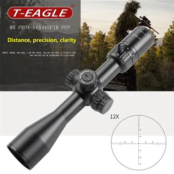 TEAGLE MR PRO 4-16X44SFIR FFP taktinis šautuvas 1/10 MIL Min Focus 10 Yds Pirmasis židinio plokštumos medžioklinis šautuvas