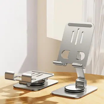 Telefono laikiklis su neslystančiomis pagalvėlėmis Neslystantis telefono stovas stalui Stabilus sulankstomas telefono laikiklis 360 laipsnių pasukimas tinginiams