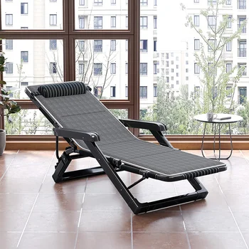 terasa Patogi paplūdimio poilsio kėdė Arm Camping Tingus Modern Lounge Chair Balkonas Sillon Atlenkiami namų baldai YQ50LC