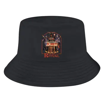 The Morning Ritual Unisex Bucket Hats Baphomet Satan Lucifer Hip Hop Fishing Sun Cap Fashion Style Designed