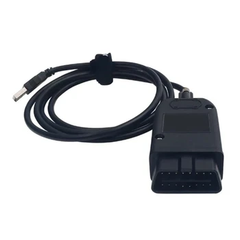 Tikros VAG HEX V2 diagnostikos kabelio atsarginės dalys Atnaujinimas internete VAG V2 OBD2 USB sąsaja ST32F405 neribotas vins
