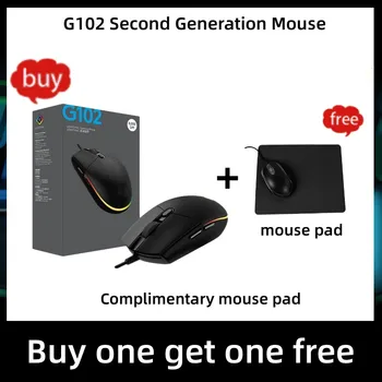 tinka G102 antros kartos pelei Interneto juosta RGB žaidimų pelė verslo biuras Laidinė pelė Kompiuterių periferiniai įrenginiai