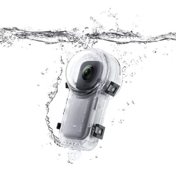 Total Invisibility nardymo dėklas Insta360 X3 50M vandeniui atsparus dėklas Povandeninės apsaugos dėžutės nardymo korpusas One X3 fotoaparato priedai