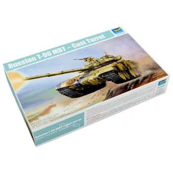 Trumpeter 05560 1/35 Russian T-90 MBT Cast Turtel Main Battle Tank Military Toy Handcraft Plastic Assembly Model Building Kit