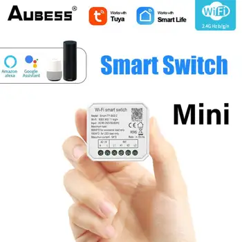 Tuya WiFi mini Smart Switch modulis 5A*2 palaiko 2 krypčių valdymą 