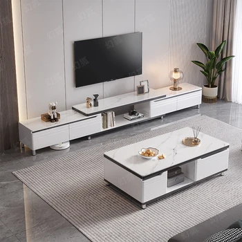 TV spintelė, moderni ir minimalistinė svetainė, buitinė daiktadėžė, integruota tv spintelė nuo grindų iki lubų, kavos staliukas