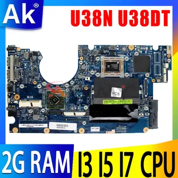 U38N U38DT Pagrindinė plokštė A8-4555M CPU 2GB RAM ASUS U38N U38DT nešiojamam kompiuteriui Pagrindinė plokštė U38N Pagrindinė plokštė