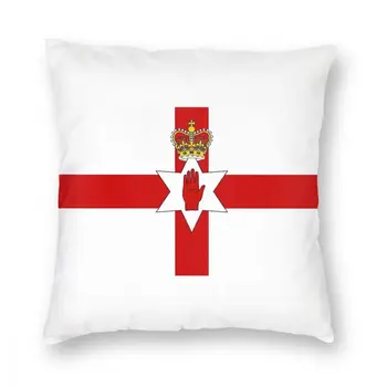 Ulster Banner Flag Of Northern Ireland Throw Pillow Cover Polyester Cushions for Sofa Novelty Pillowcase