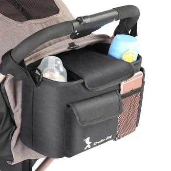 Universal Buggy Baby Pram Organizer Carriage Bottle Holder Baby Stroller Accessory Oxford Stroller Storage Bag Mummy Bag