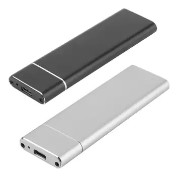 USB 3.1 į M.2 NGFF SSD mobiliojo kietojo disko dėžutės adapterio išorinio korpuso dėklas, skirtas M2 SATA SSD USB 3.1 2230/2242/2260/2280