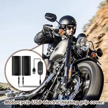 USB šildomos rankenos Patvarus dviračio vairo šildytuvas Motociklas Elektrinis šildymas Reguliuojama temperatūra Modifikuota rankena Baterija