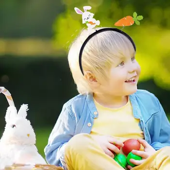 Velykų tematikos galvos juosta Velykų galvos juosta Energingas Velykų zuikis Galvos juosta Kiaušinių tema Vakarėlis Dekoravimo rekvizitai vaikų šventei